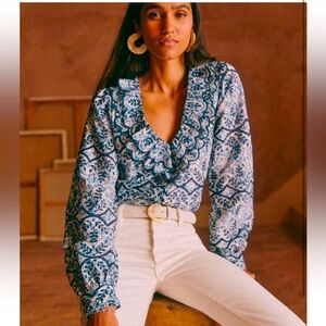 Sézane Oceana Blouse - Excellent Condition, Worn Once